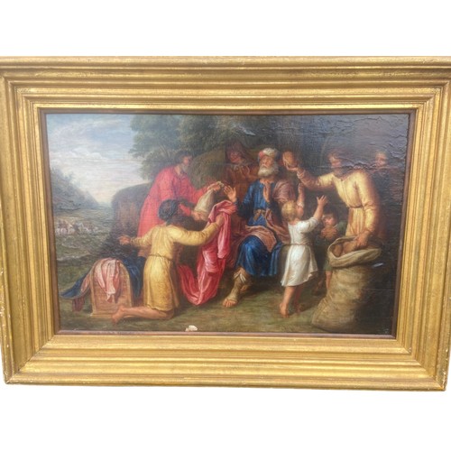 596 - CIRCLE OF PIETER LASTMAN DUTCH 1583-1633 OIL ON OAK PANEL BIBLICAL SCENE CIRCA 1600 PROVENCE- REESE ... 