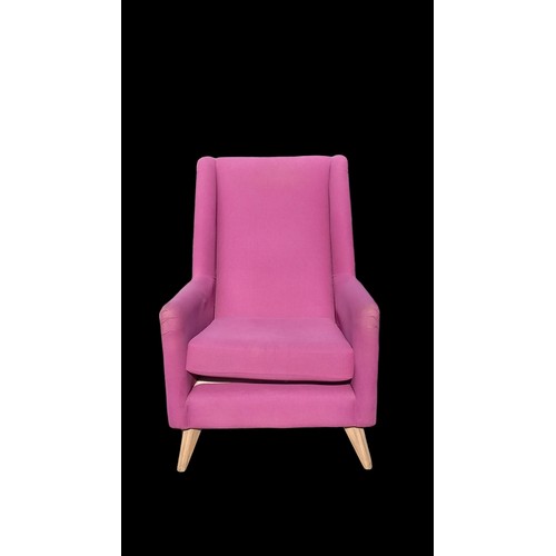 652 - DESIGNER PURPLE ARMCHAIR