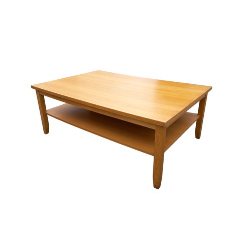 655 - A SOLID OAK COFFEE TABLE 46.5X30.5