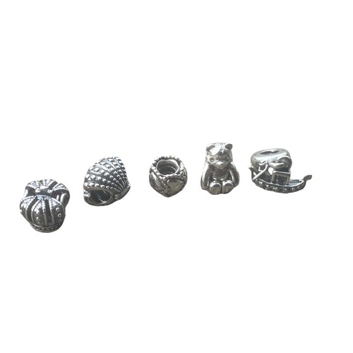 274A - 5 GENUINE PANDORA CHARMS