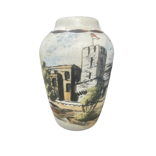 165 - A COLLECTABLE HAND PAINTED VASE 6