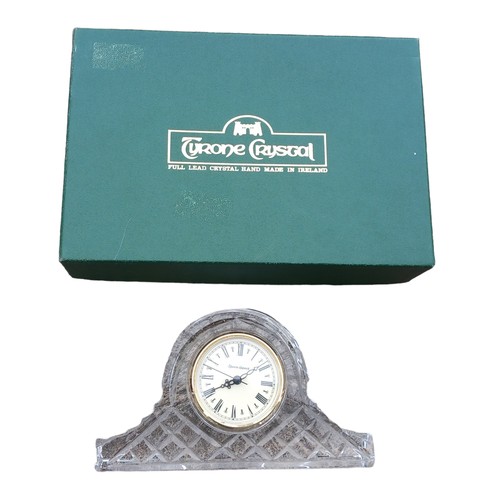 33 - TYRONE CRYSTAL CLOCK IN BOX