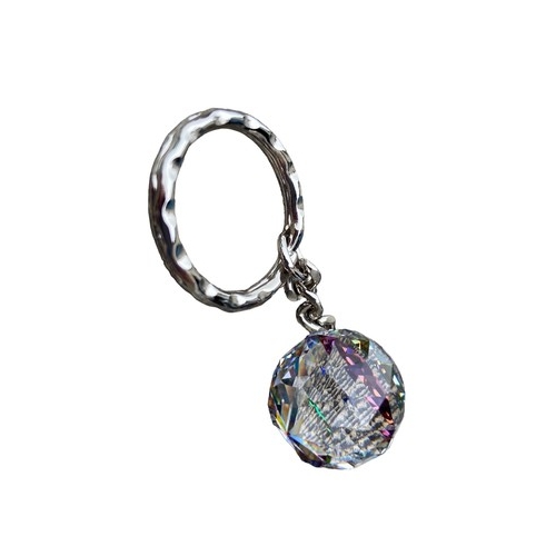 142 - A TYRONE CRYSTAL KEYRING