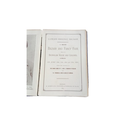 268 - LURGAN MASONIC BAZAAR BOOK 1895