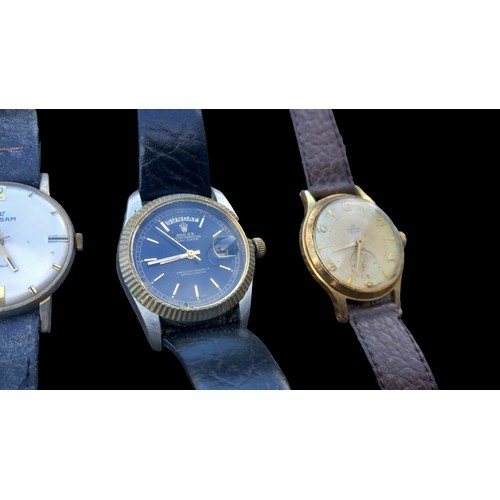 251 - LOT OF 5 VINTAGE GENTS WATCHES TO INCLUDE SEKONDA,SMITHS,SWISS AM ETC