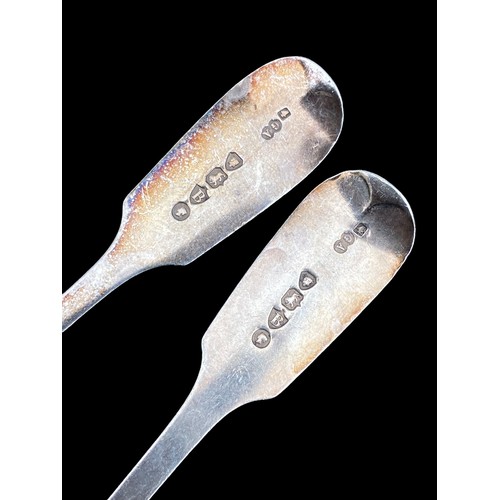 278 - A PAIR OF LONDON SILVER SPOONS 36GRAMS