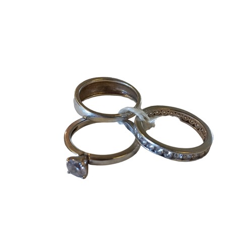 216 - 3 SILVER RINGS