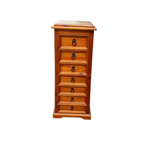 310 - A PINE PYRAMID CHEST OF DRAWERS