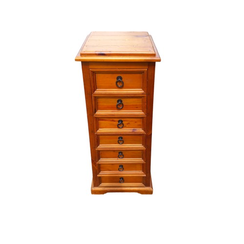 310 - A PINE PYRAMID CHEST OF DRAWERS