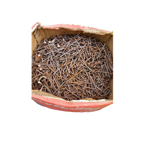 324 - A BOX OF MIXED NAILS