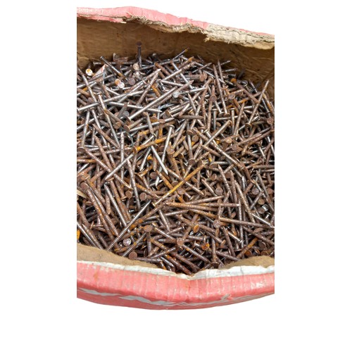 324 - A BOX OF MIXED NAILS