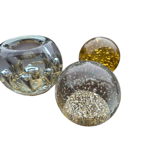 318 - 6 GLASS PAPERWEIGHTS