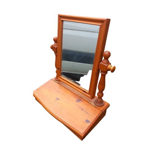 346 - PINE DRESSING MIRROR