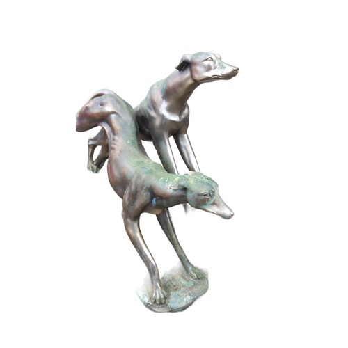 306 - A GREYHOUND FIGURE 15x14