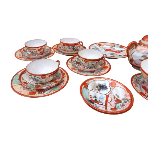 409 - 31 PIECE ORIENTAL TEA SERVICE