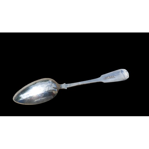 637 - 1846 GLASGOW SILVER FIDDLEBACK TEASPOONS BY FINLAIY AND FIELD 142grm