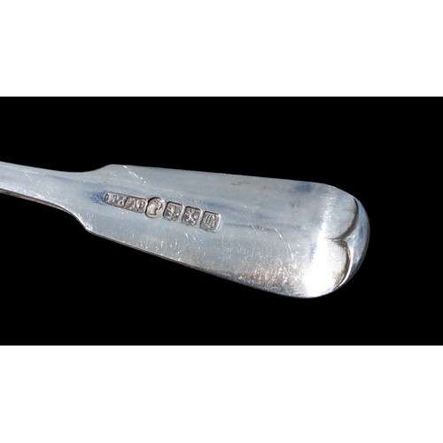 637 - 1846 GLASGOW SILVER FIDDLEBACK TEASPOONS BY FINLAIY AND FIELD 142grm