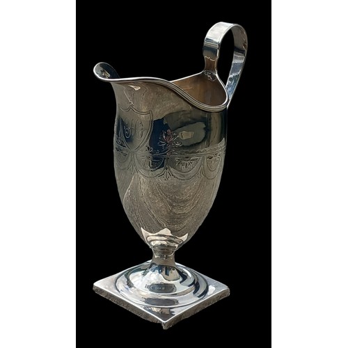 654 - AN EXCEPTIONAL GEORGIAN SILVER JUG 77.7G