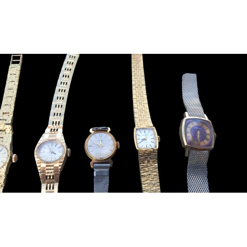 733 - LOT OF 10 VINTAGE LADIES WATCHES TO INCLUDE TIMEX,SEKONDA ETC