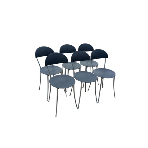 701 - 6 ITALIAN DESIGNER DINING CHAIRS BY ZANOTTA