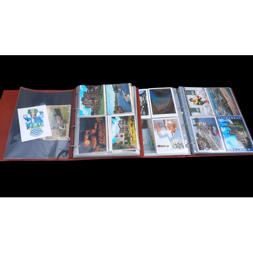 761 - 2 FOLDERS  OF ROYAL MINT POSTCARDS