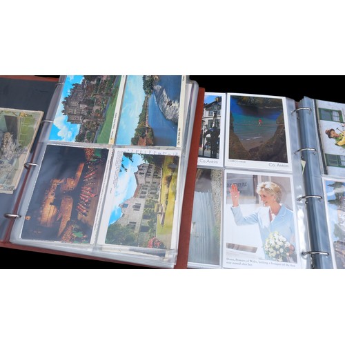 761 - 2 FOLDERS  OF ROYAL MINT POSTCARDS