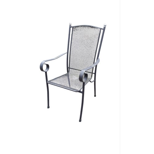 160A - A LOT OF 4 METAL PATIO CHAIRS