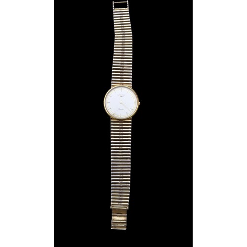 587A - LONGINES WATCH WITH 925 SILVER GILT STRAP