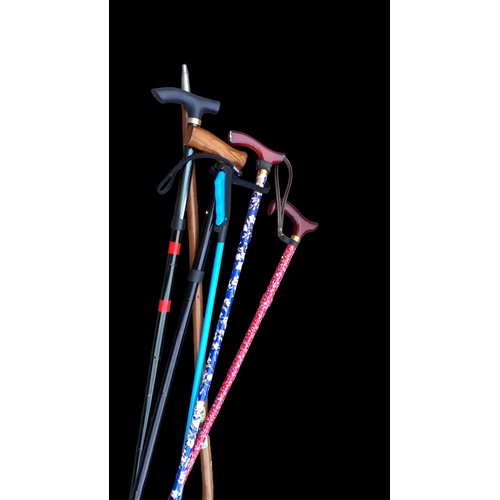 158 - QTY OF WALKING STICKS