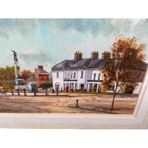 91 - BANBRIDGE TOWN PAINTING IN OILS BY TANYA 31X36cm