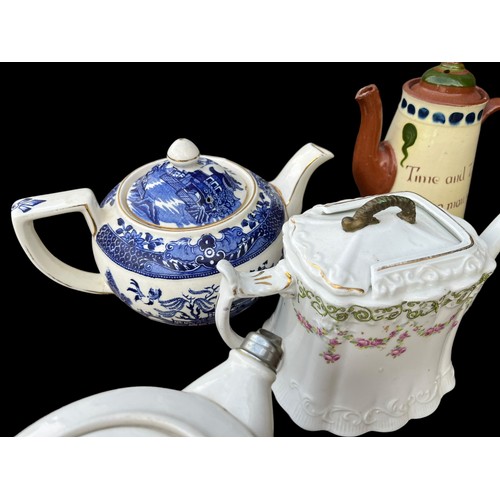 2 - 4 MIXED TEAPOTS AND A JUG