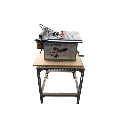 25 - TABLE TOP SAW ON BENCH PWO