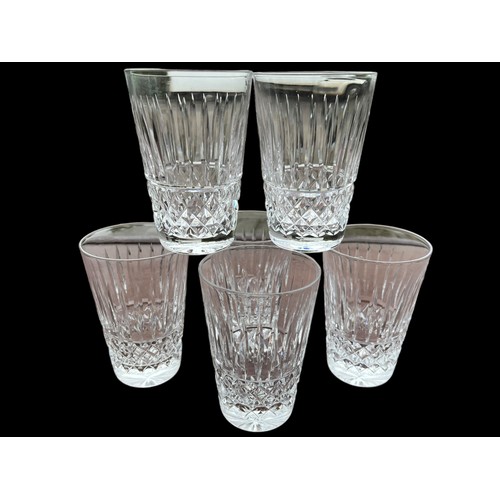 35 - A SET OF 6 QUALITY CRYSTAL GLASS