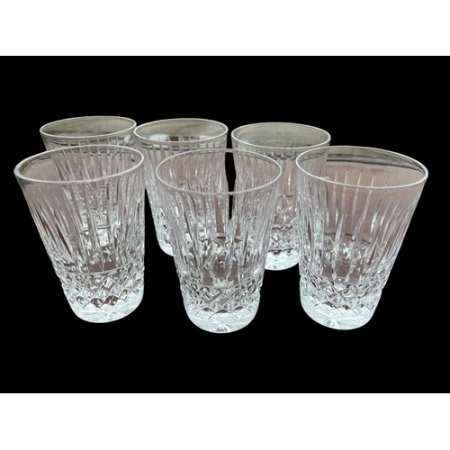 35 - A SET OF 6 QUALITY CRYSTAL GLASS