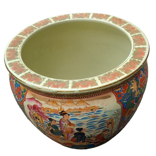 103 - A HANDPAINTED CHINESE JARDINAIRE 14 x 12