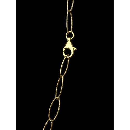 191 - A SILVER AND MULTI STONE FOB ON SILVER CHAIN