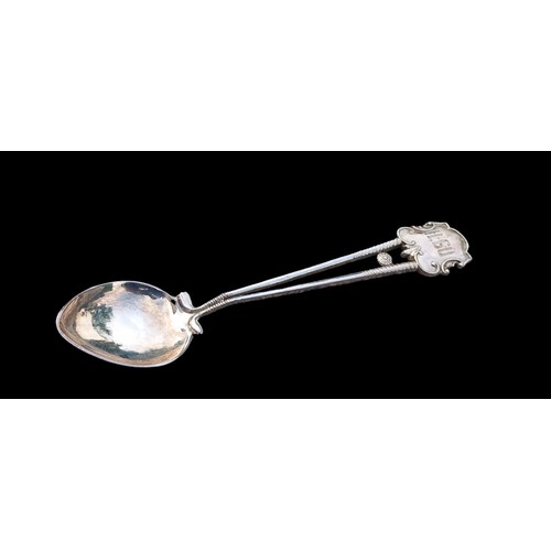 241 - 2 SILVER MUSTARD SPOONS 8.8G