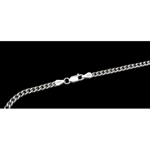 293 - A LONG SILVER FLATLINK CHAIN 15.3G