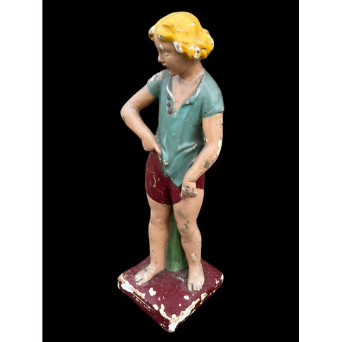 306 - 1920/30s HAND PAINTED STATUE 15.5