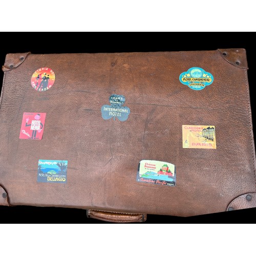 339 - 2 VINTAGE MINT CONDITION TRAVEL CASE WITH COLLECTABLE STICKERS