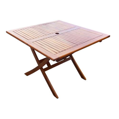 349 - FOLDING PATIO TABLE 39.5 SQ