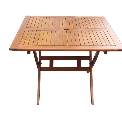 349 - FOLDING PATIO TABLE 39.5 SQ