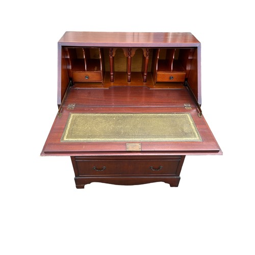 361 - A MAHOGANY BUREAU 29 x 17 x 38.5