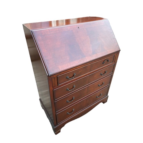 361 - A MAHOGANY BUREAU 29 x 17 x 38.5