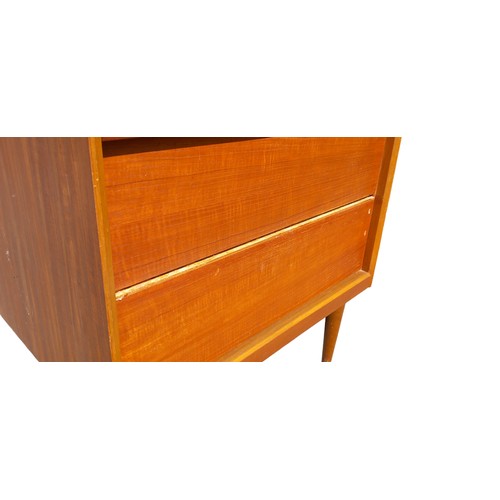 368 - A QUALITY RETRO 6 DRAWERED CHEST MEASURES 25.5 x 17 x 49.5