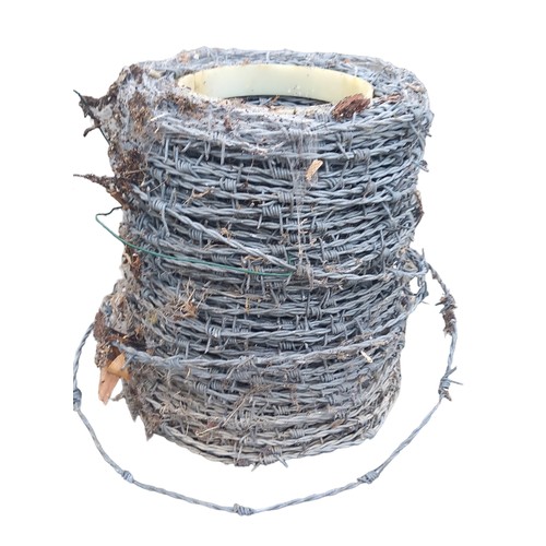 373 - A ROLL OF BARBED WIRE