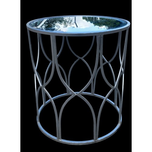 381 - MIRRORED TOP SIDE TABLE