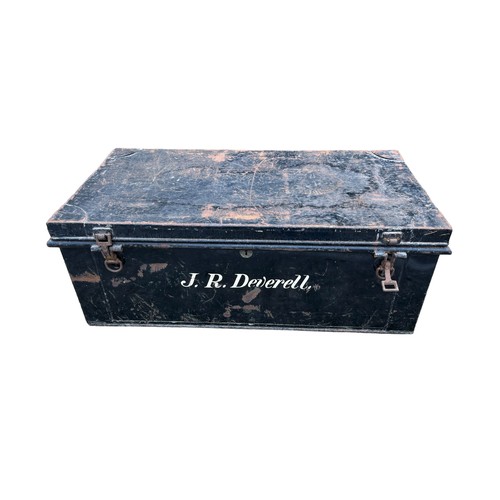 420 - VINTAGE TIN TRUNK **