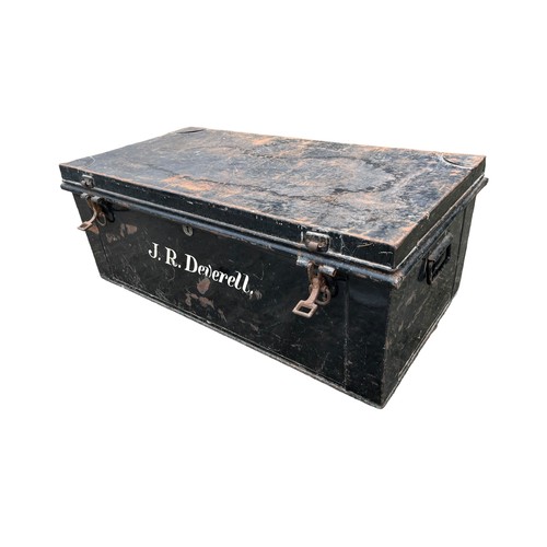 420 - VINTAGE TIN TRUNK **