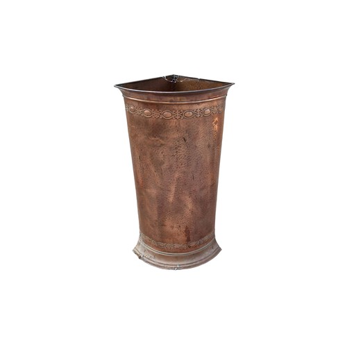 421 - A BEAUTIFUL COPPER CORNER STICK STAND ** p